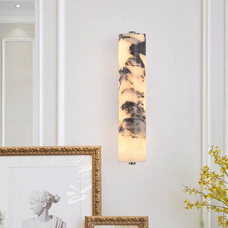 Murano - Schwarze Marmor-Wandleuchte mit nach oben und unten