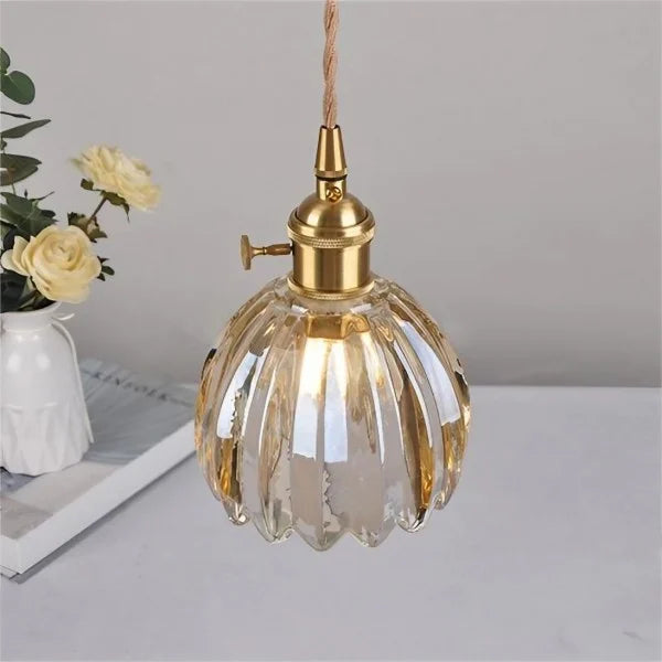 Japanische - Glas Pendelleuchte Blumenform