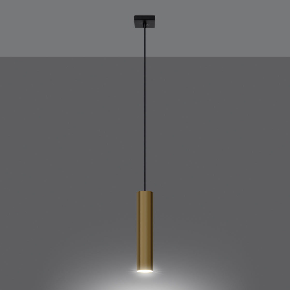 Claria - Pendelleuchte in poliertem Gold