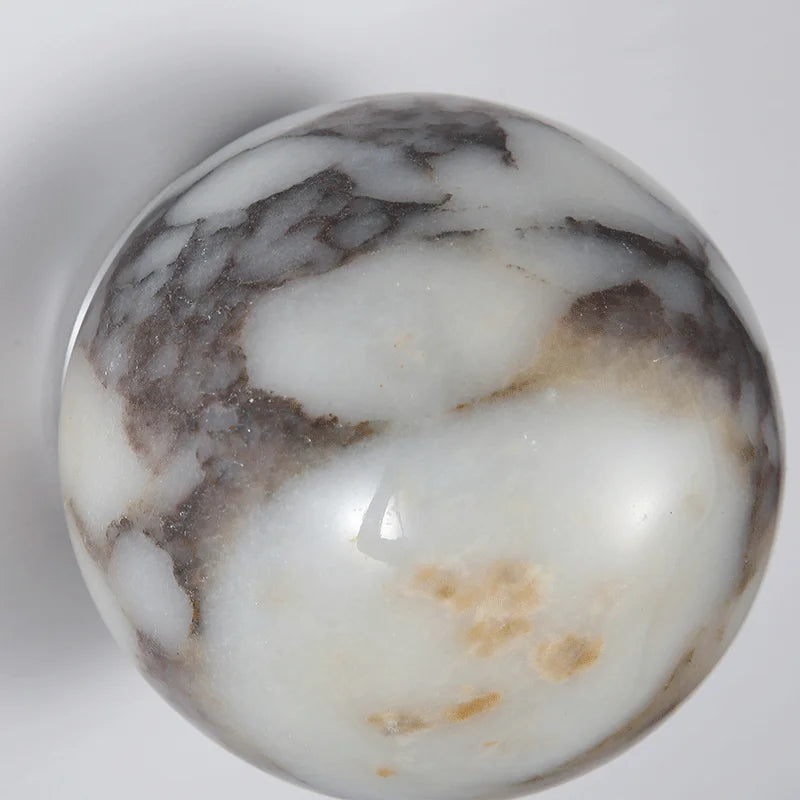 Lumera - Wandleuchte aus Naturstein, Marmorkugel