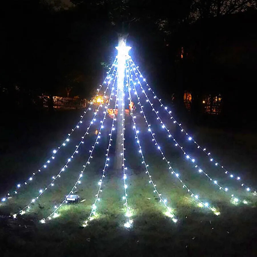 Wasserfallstern“ - LED-Lichterkette Wasserfallstern, 5 m