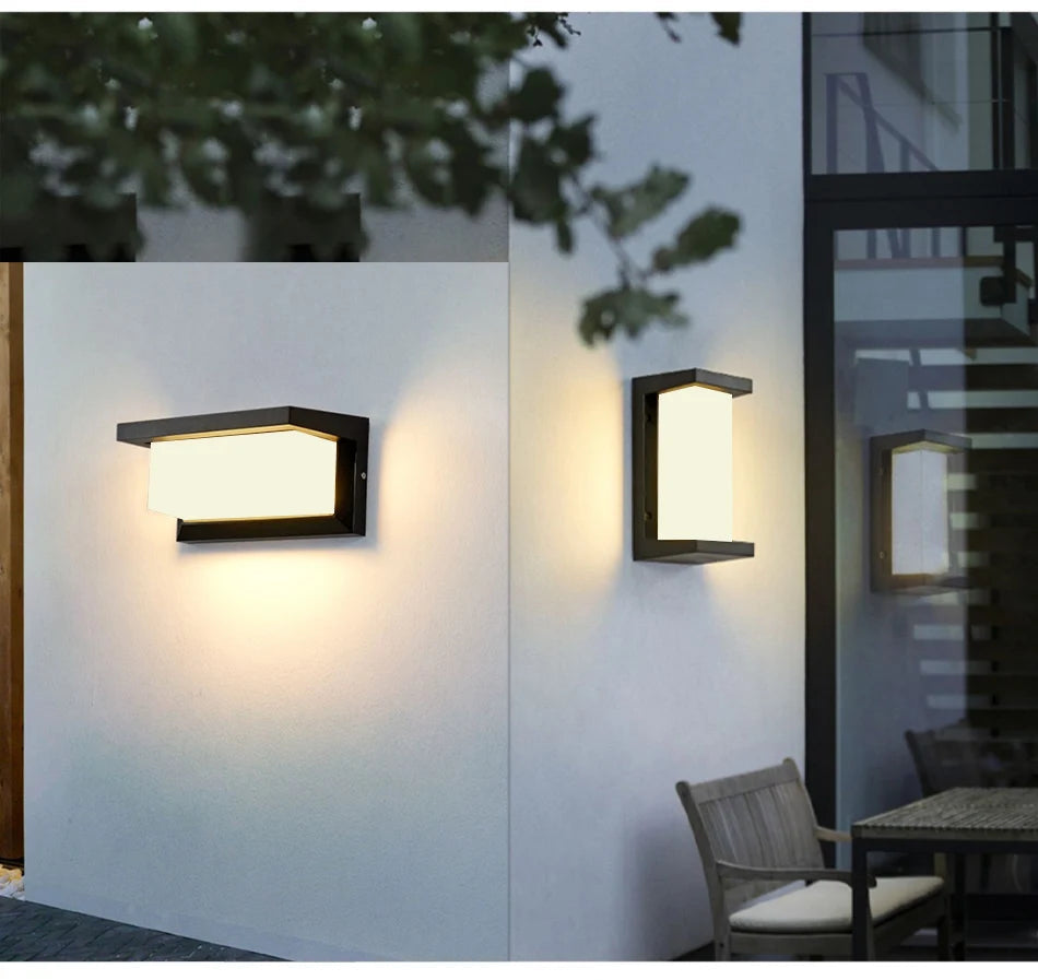 Natura - IP65 LED-Außenwandleuchte mit Radarsensor