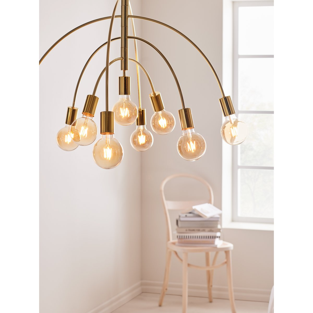 Markslöjd - Lavello Pendelleuchte, Messing/Gold, 9-flammig