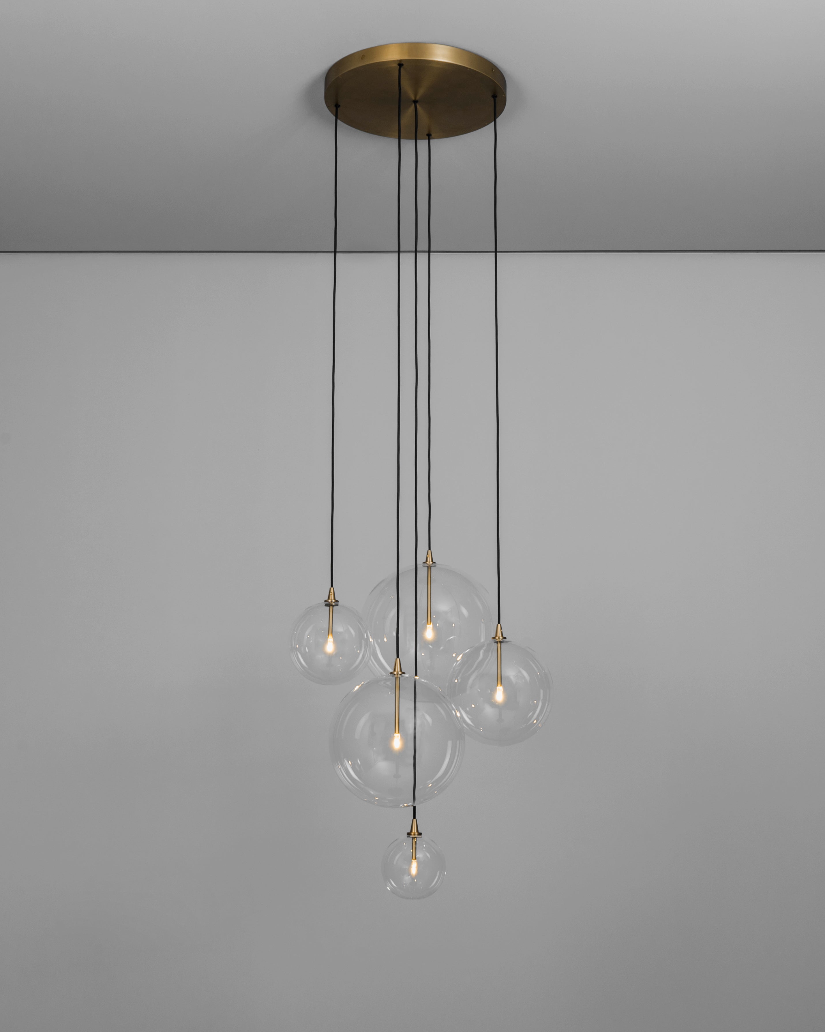 Metall/Glas - Cluster-Pendelleuchte, Metall/Glas, bis zu