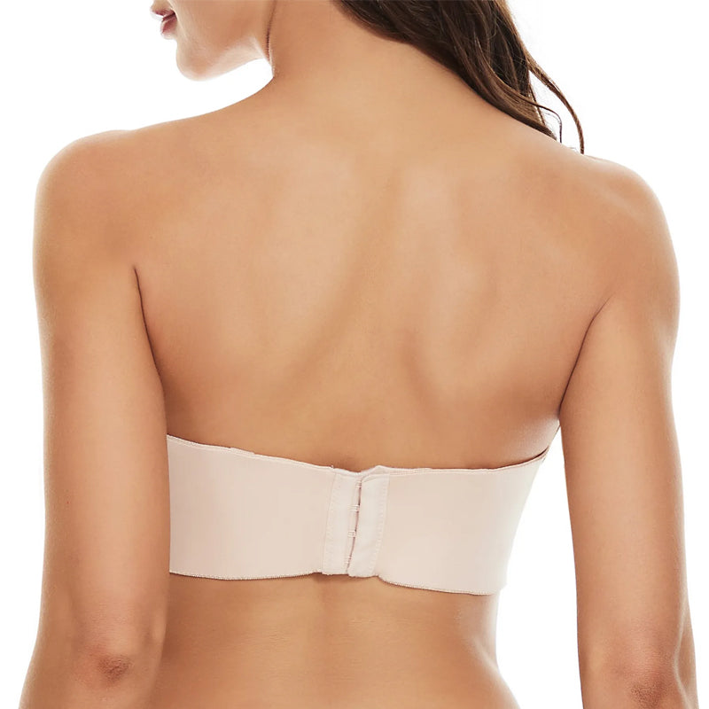 Strapelle - Damen trägerloser Bandeau-BH mit abnehmbaren Trägern