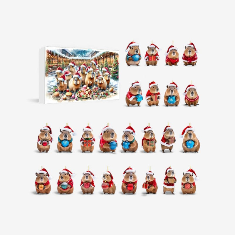 CapiNest - Adventskalender mit Capybara-Figuren