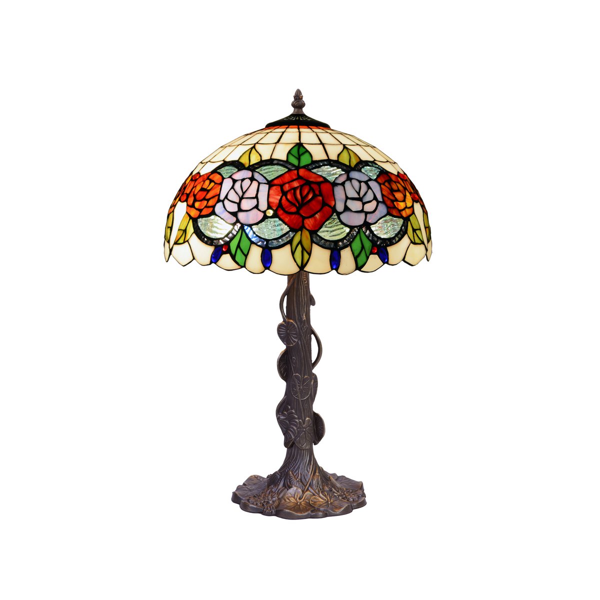 Alexandra - Lighting -Foma Tischleuchte mit Tiffany-Schirm