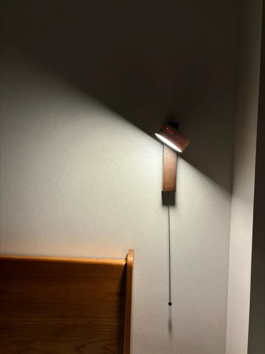 Luzana - Travertin-Wandleuchte Wabi-Sabi mit warmem
