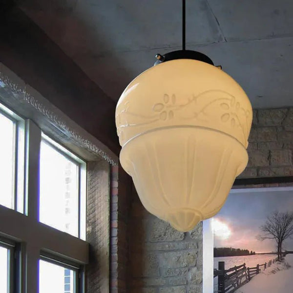 Orbita - Vintage-Pendelleuchte aus mattiertem Glas