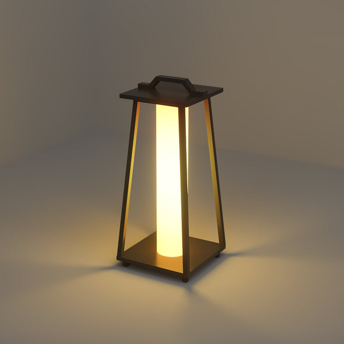 Brix - Tragbare LED Außenlampe Edelstahl