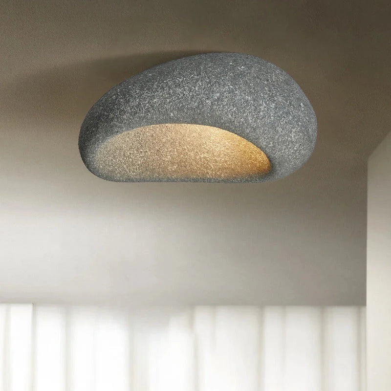 Aurela - Wabi-Sabi Deckenleuchte 45/52 cm aus Harz & Metall