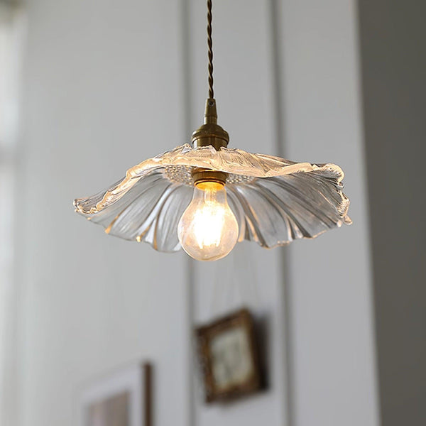 Bloem - Glaspendelleuchte im Retro-Stil