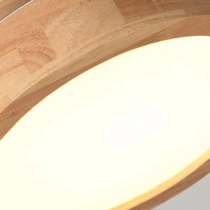 Halona - Runde LED Deckenleuchte Holz
