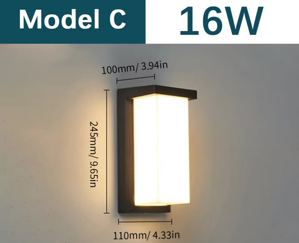SENSOLUX - LED-Wandleuchte mit Radarsensor IP65