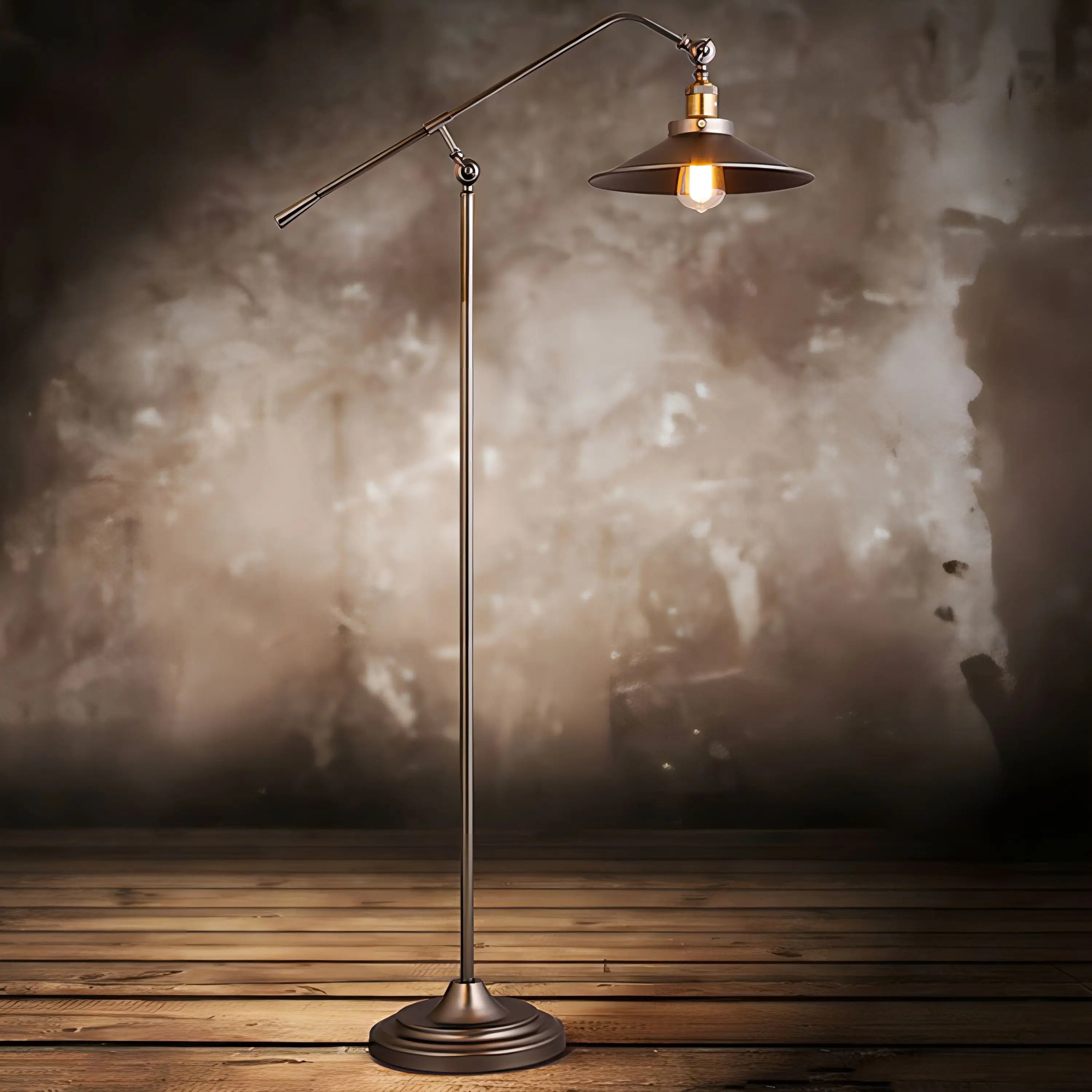 Stela - Retro-Stehlampe E27 mit LED-Leuchtmittel und