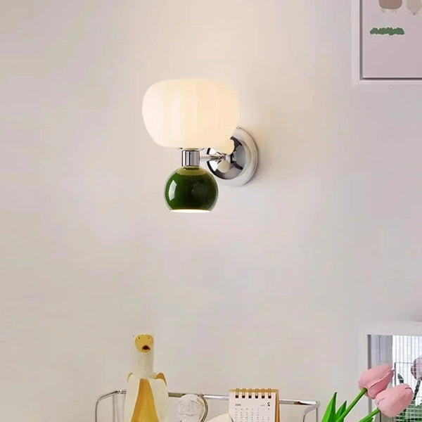 Luara - Moderne LED-Wandleuchte, cremefarbenes Harz
