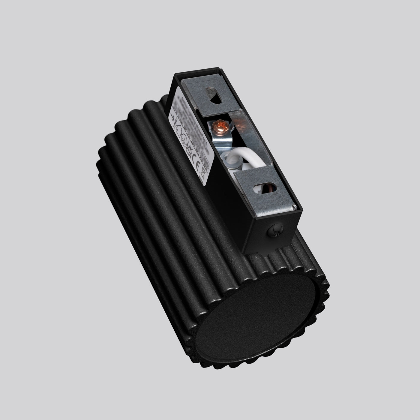 Carbon - 10 Wandleuchte aus schwarzem Aluminium