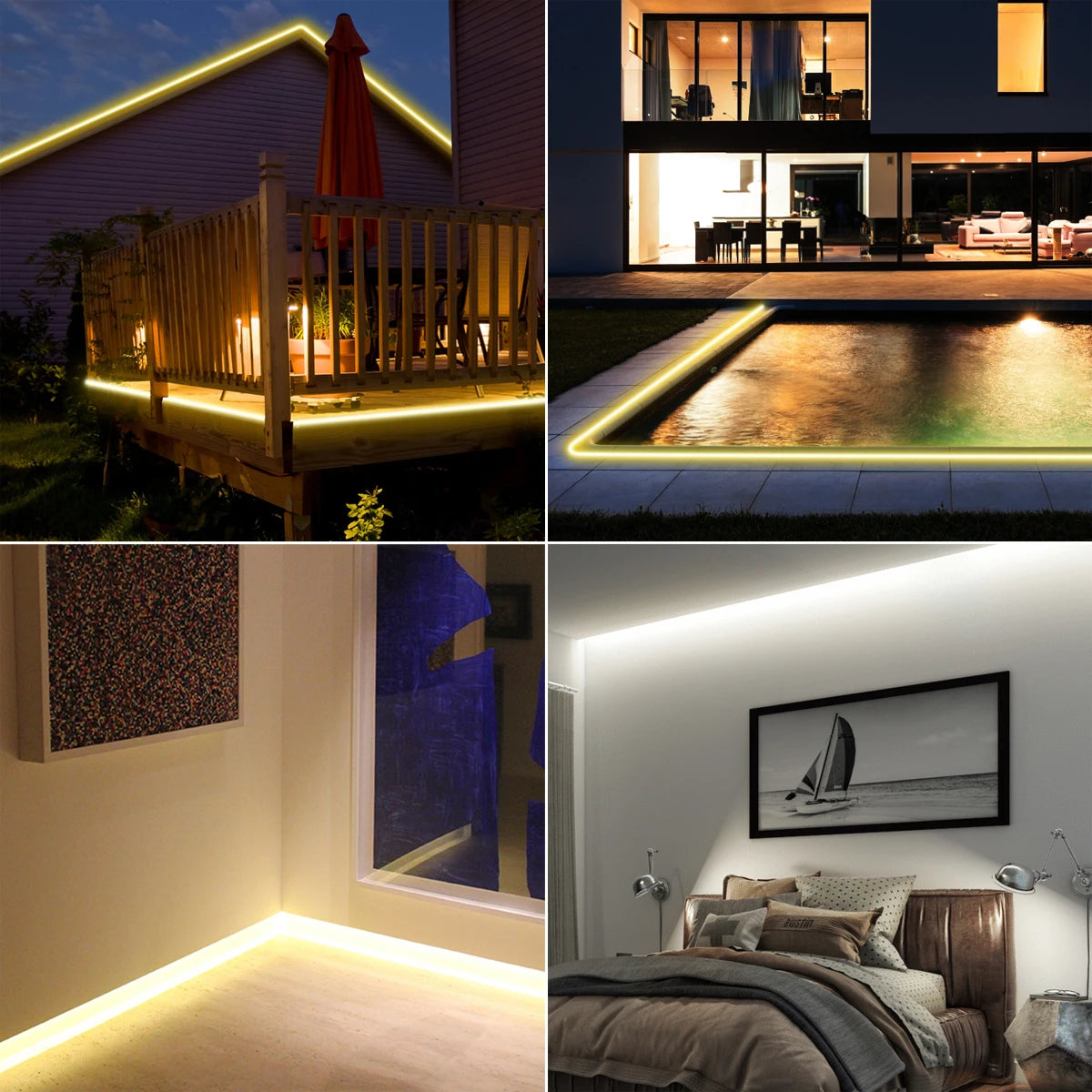 Ornamia - COB-LED-Neonlichtstreifen 5/10/20/30 m, 110–220 V