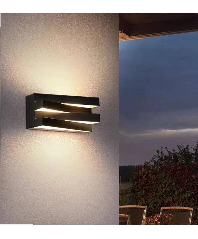 Vortia - LED-Außenwandleuchte IP65 aus Aluminium und