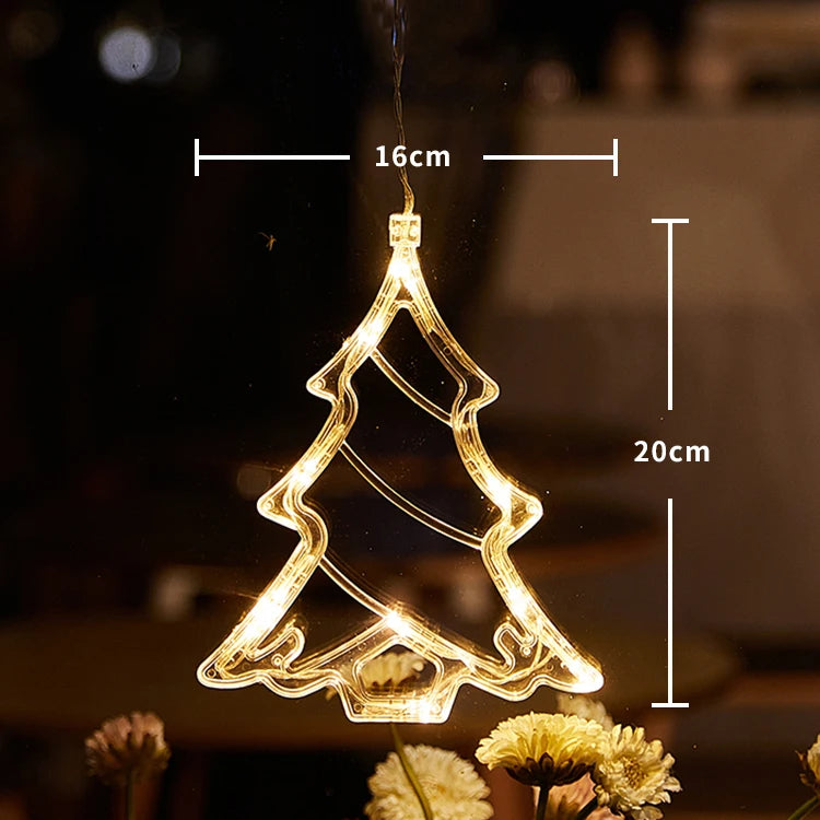 Twinkla - LED-Weihnachtsmann-Fensterleuchte mit Saugnapf