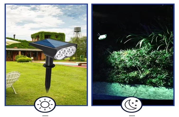 Radial - Solarstrahler mit 7 einstellbaren LEDs