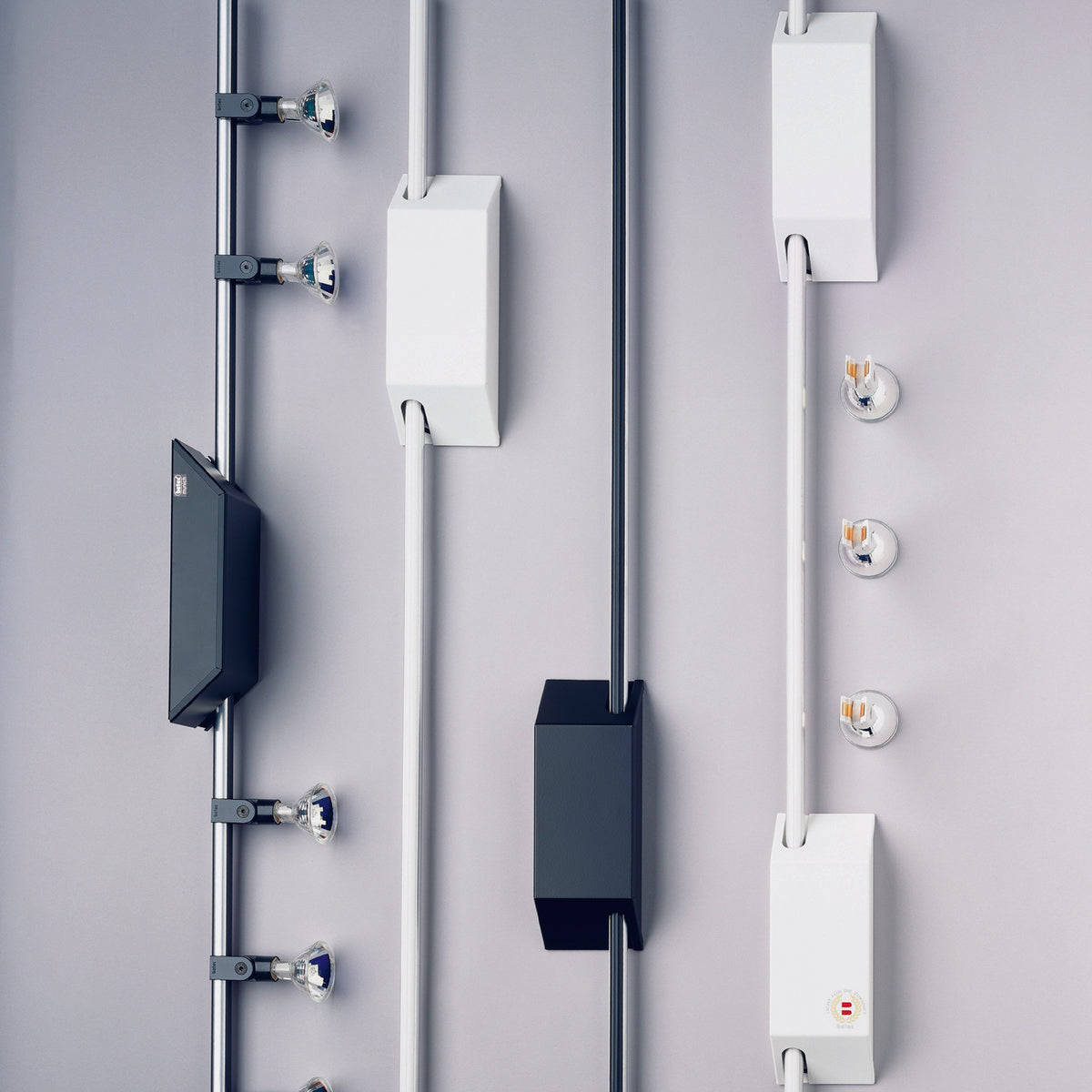 Laxo - LED-Schienensystem, Deckenleuchte 1 m, schwarz