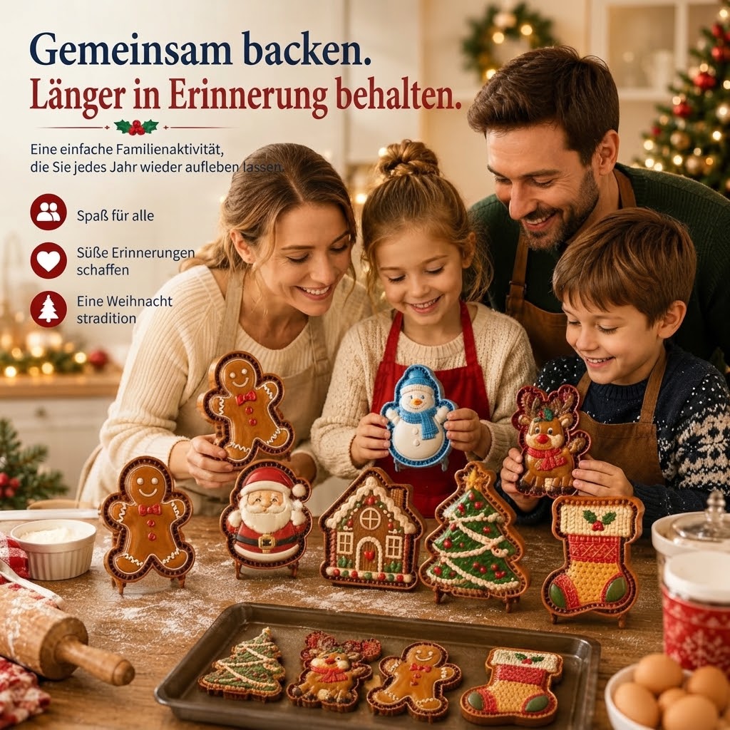 FestiveMoldy - Mini-Kuchenform mit 9 festlichen Designs
