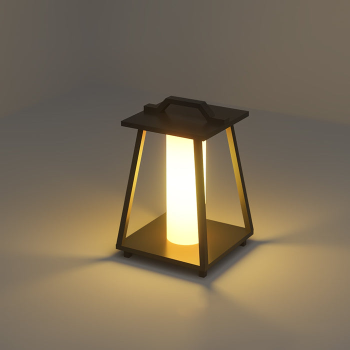 Brix - Tragbare LED Außenlampe Edelstahl