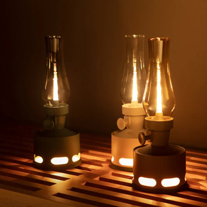 Nestor - Vintage LED-Laterne aus Aluminium & Glas