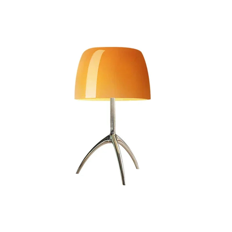 Tabla - Bauhaus-Tischleuchte mit Dreibeinstativ und farbigem
