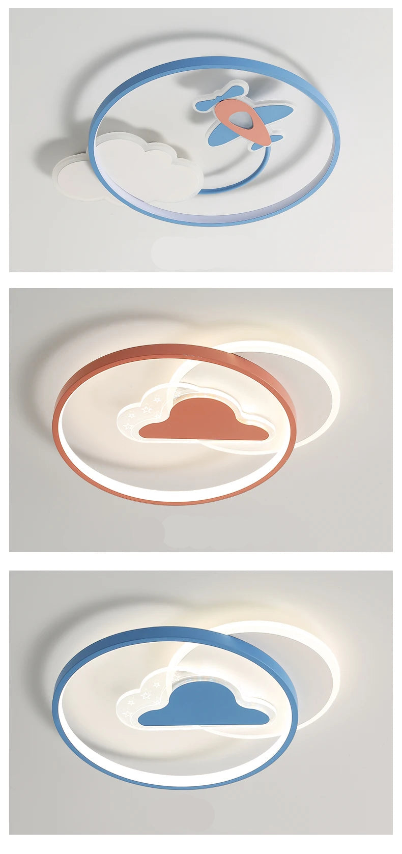 Vortex - LED-Deckenleuchte für Kinderzimmer, dimmbar mit