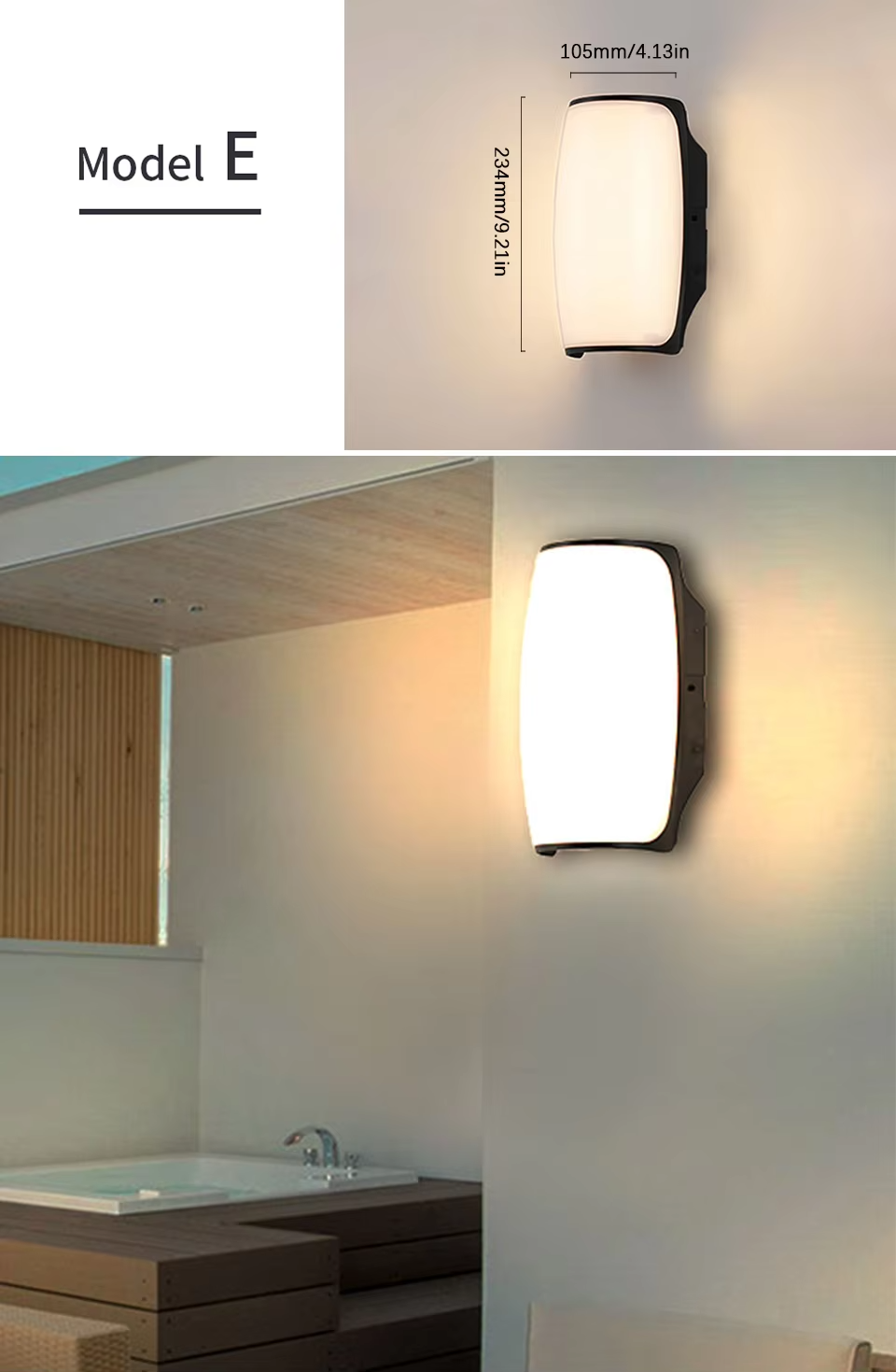 SENSOLUX - LED-Wandleuchte mit Radarsensor IP65