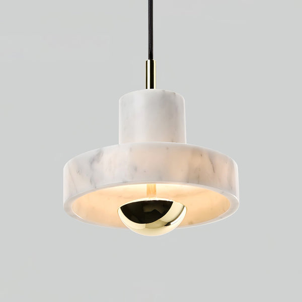 Marble - Pendelleuchte Marble Aura aus Marmor und Metall