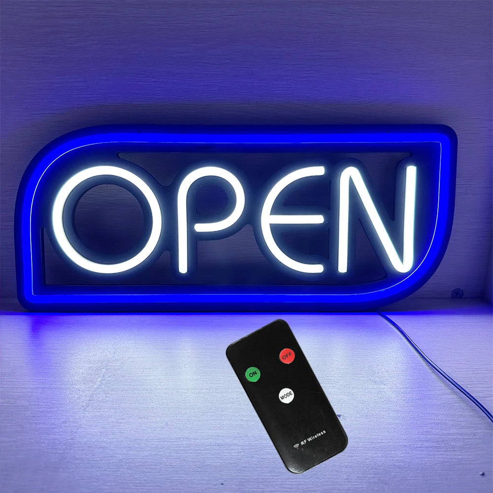 Neon-Schild - OPEN mit ultraheller LED