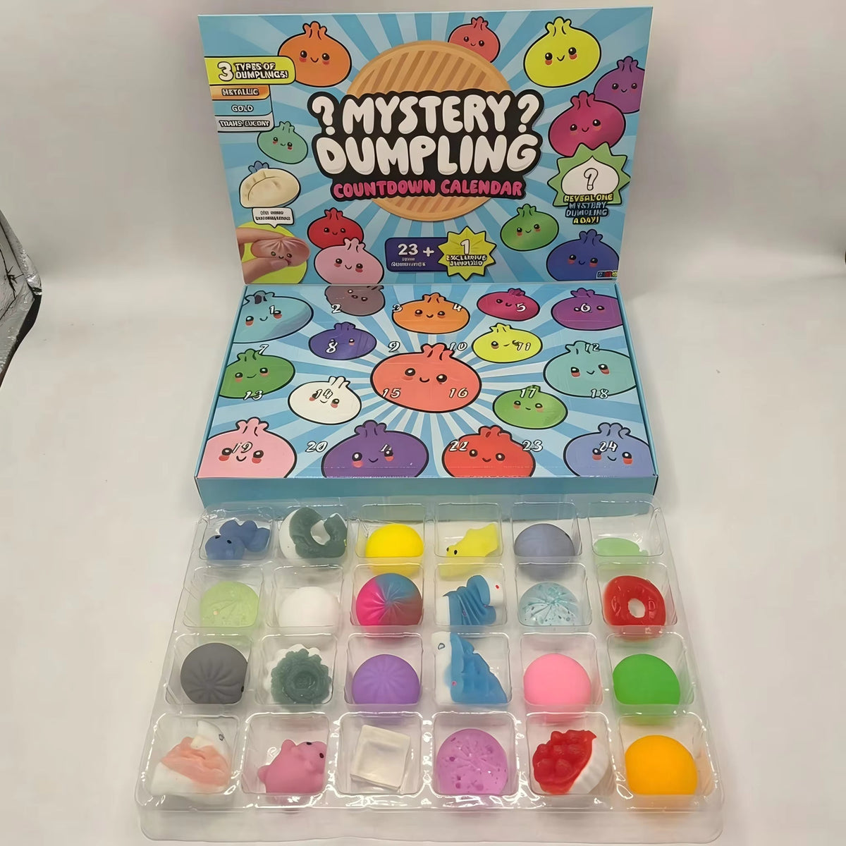 Squishora - Adventskalender mit 24 Squishy-Figuren