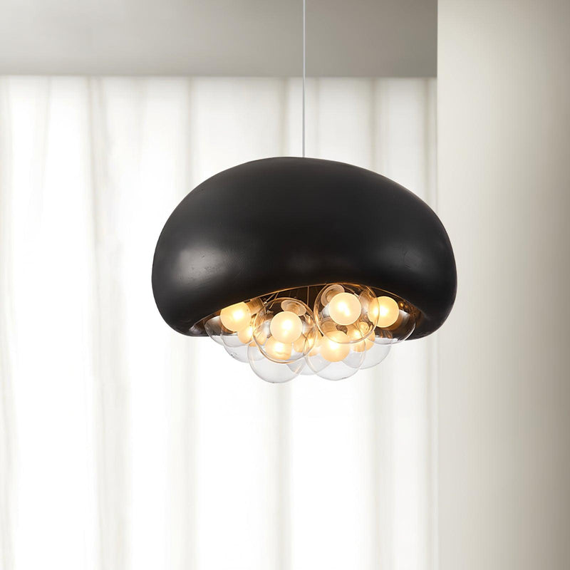 Khmara - Bubbles Pendelleuchte in Weiß/Schwarz/Grau
