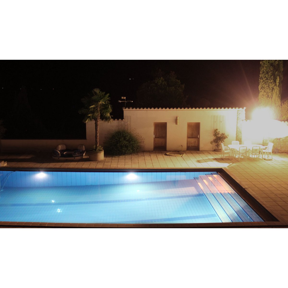 Linsen-Ø - LED-Poolstrahler, Linsen-Ø 185 mm, Edelstahl V4A