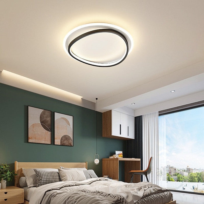Stella - Moderne LED-Deckenleuchte, schwarz und gold