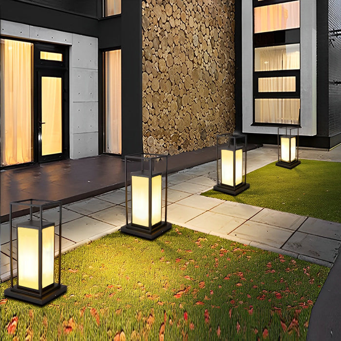 Solena - Solarbetriebene Mastleuchte IP65 aus Edelstahl und
