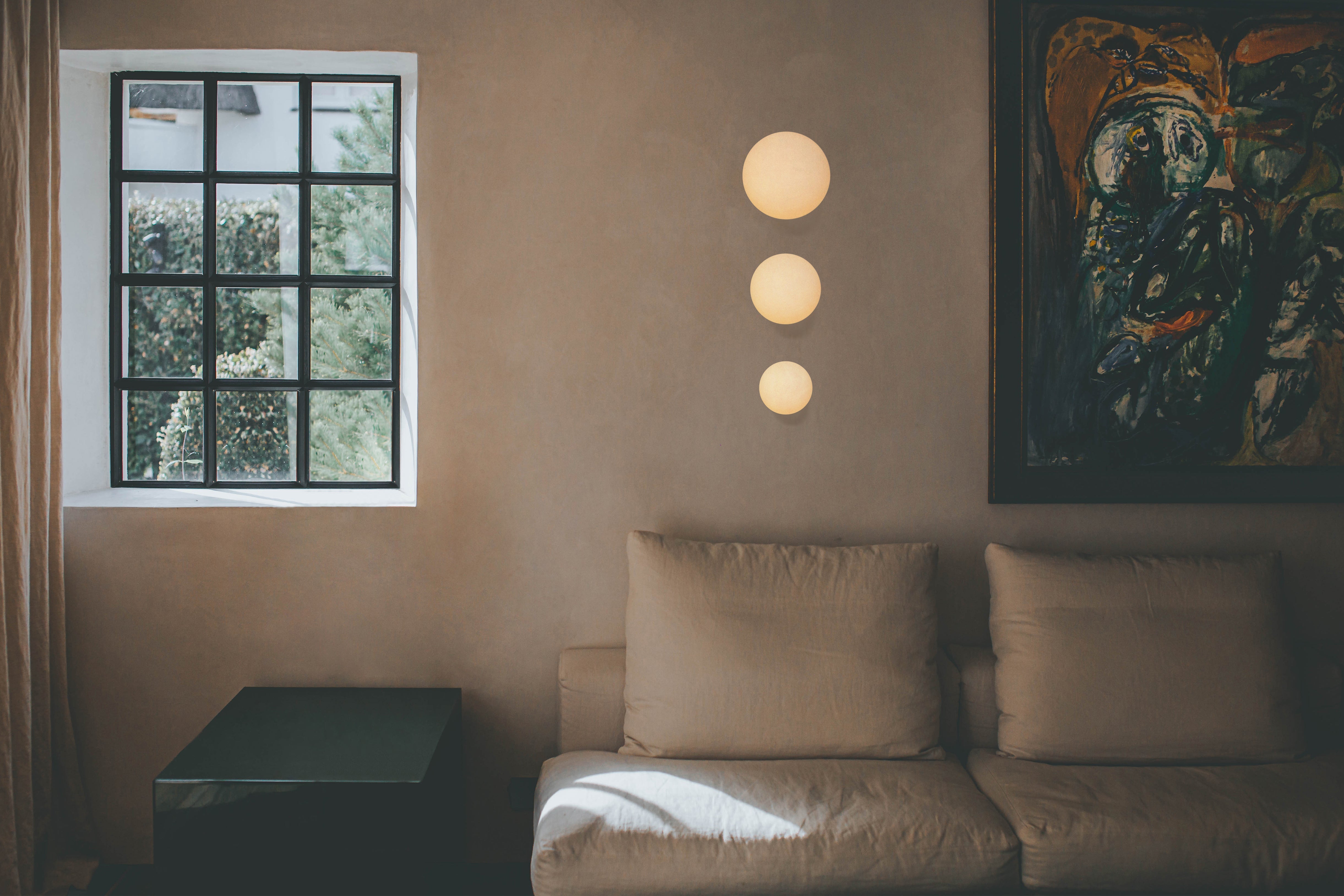 Metall/Glas - Designer-Wandleuchte, Metall/Glas