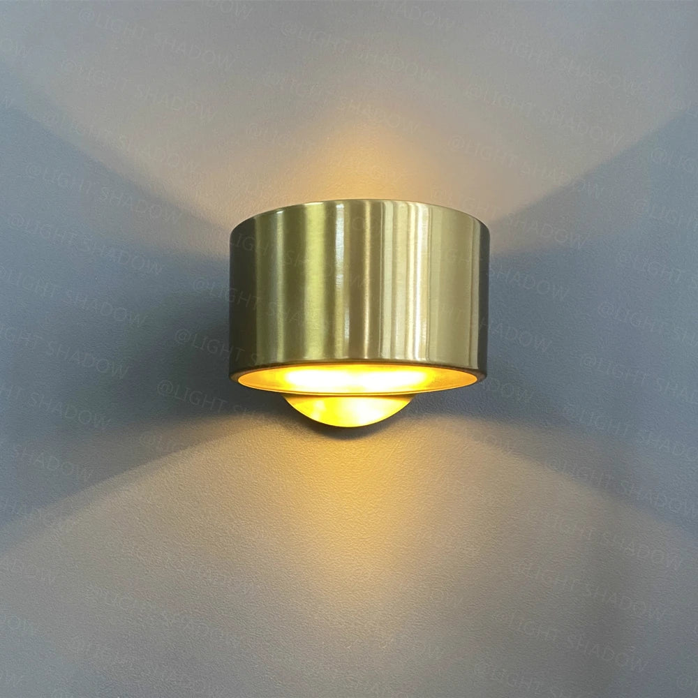 Nordische - LED-Wandleuchte Schwarz/Gold