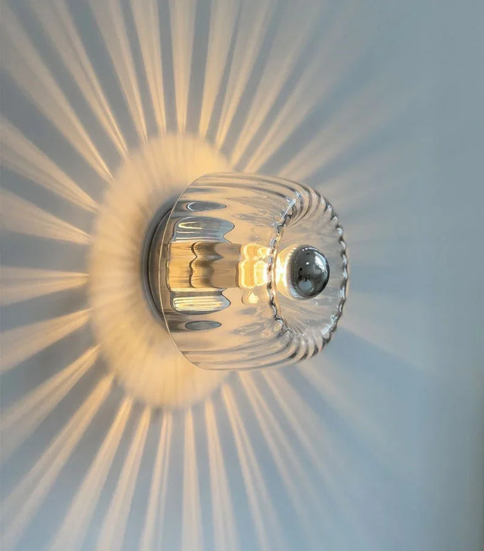 Skandinavische - Bauhaus-Wandleuchte, Glas