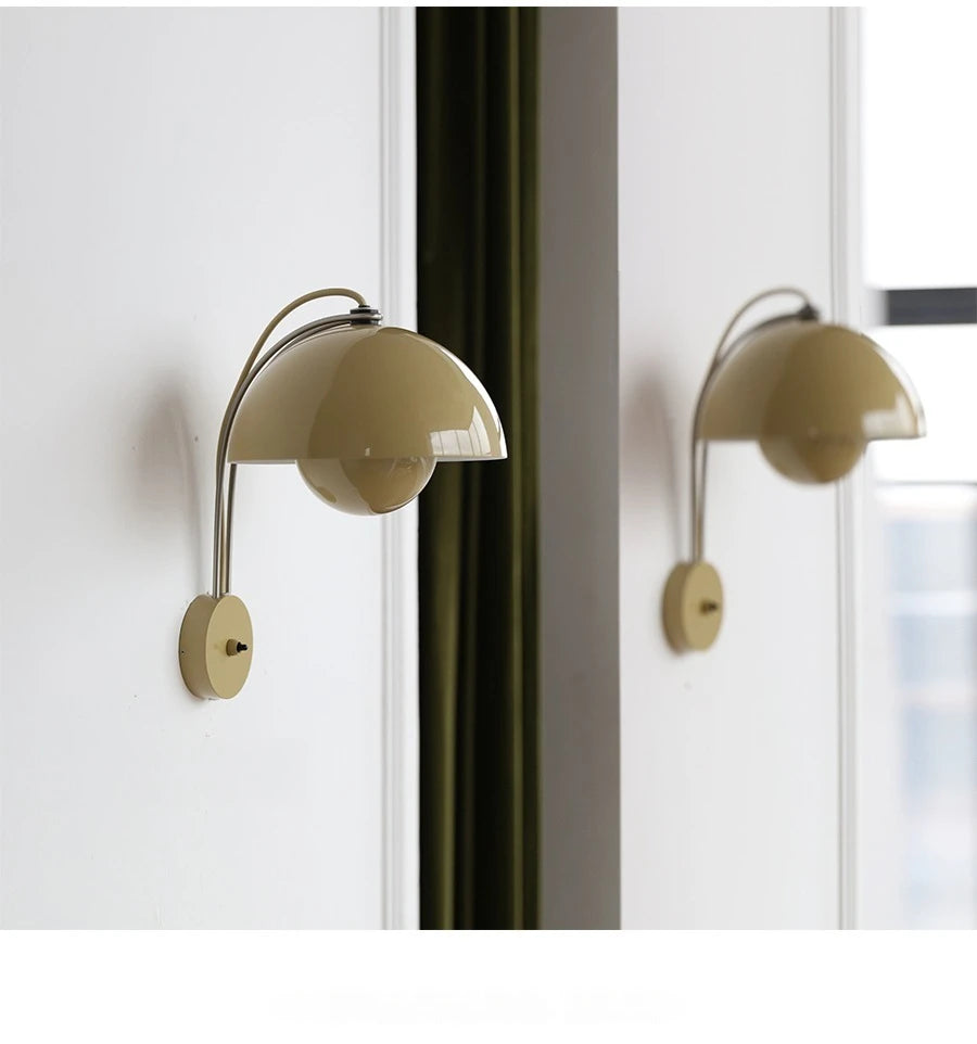 Skandinavische - Wandleuchte E27 mit integrierter LED