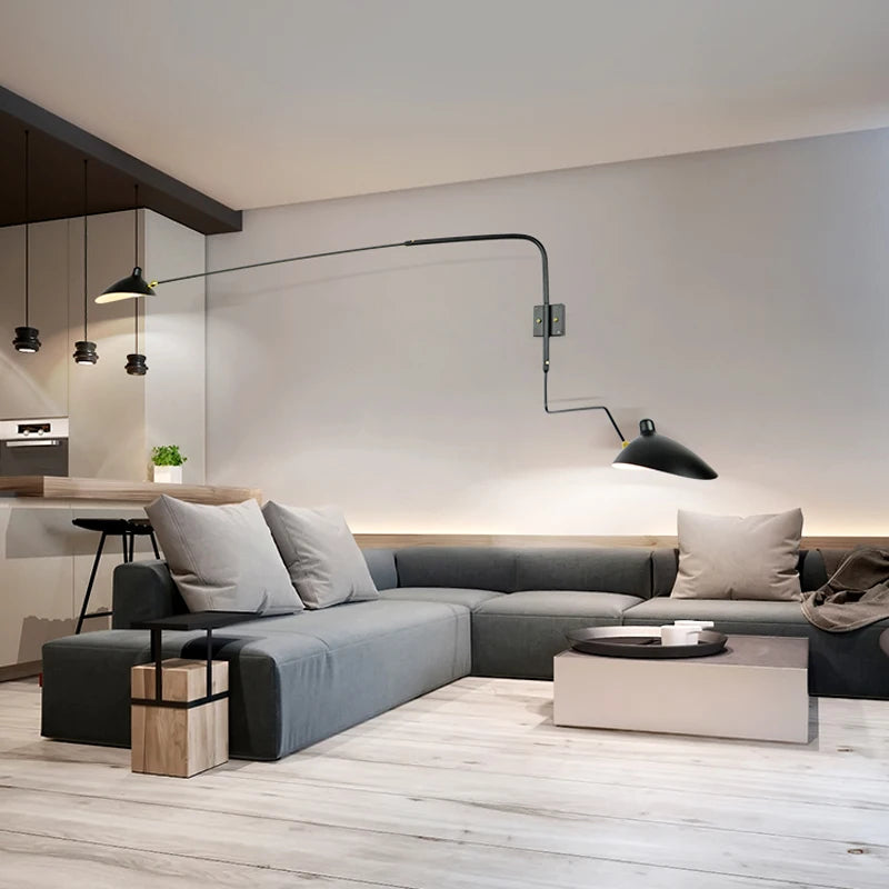 Drehbare - Industrie-Loftleuchte mit 6 Leuchtmitteln