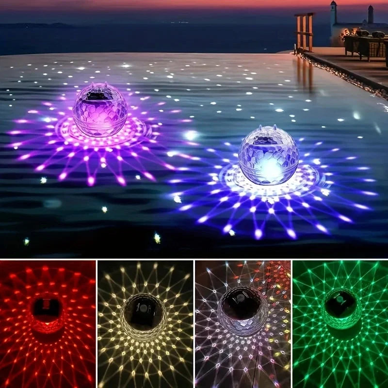 Schwimmende - Solar-Poolleuchten IP65 mit RGB-Farbwechsel