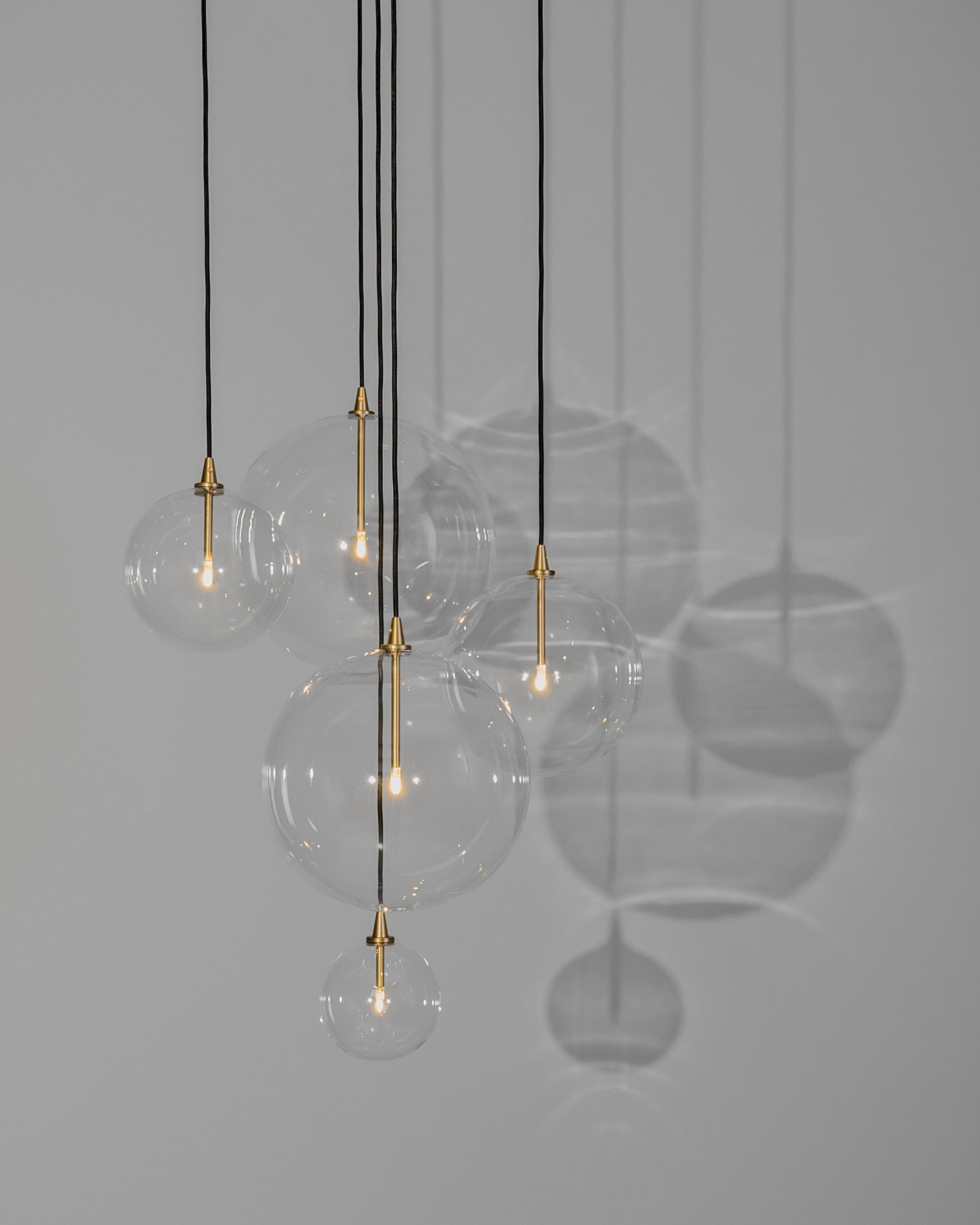 Metall/Glas - Cluster-Pendelleuchte, Metall/Glas, bis zu