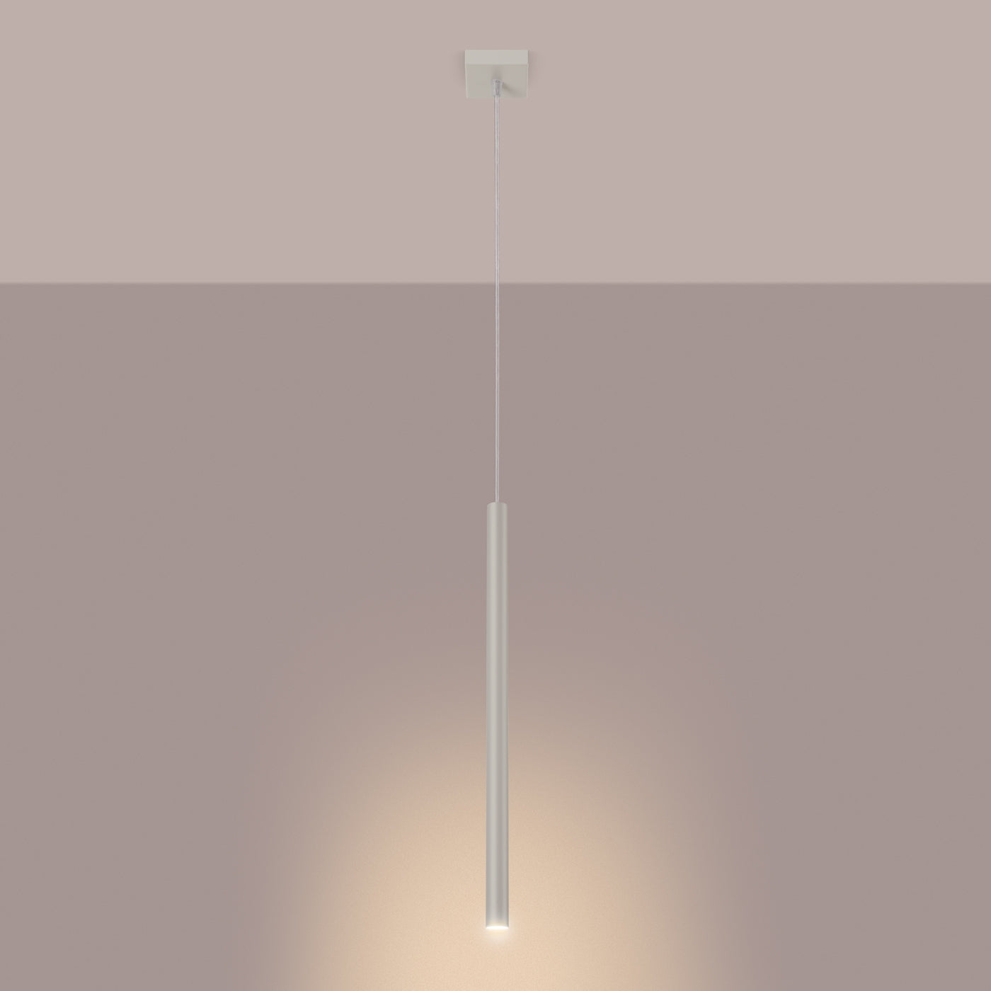 Stella - Beige Pendelleuchte, 1-flammig