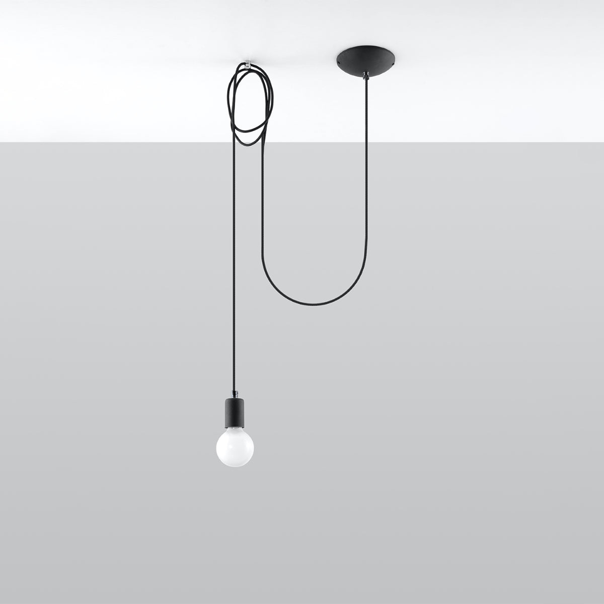 Edison - 1 Schwarze Pendelleuchte