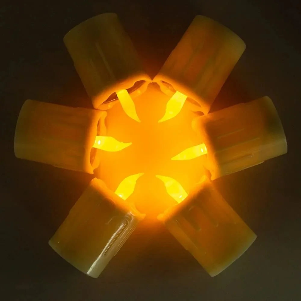 Ecolux - Solar-LED-Teelichter-Set, 6er-Set