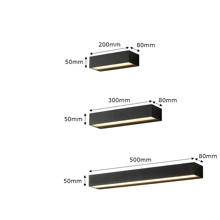 Gardia - IP65 LED-Außenwandleuchte 12/18/30 W aus Aluminium